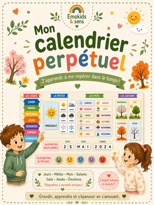 Mon calendrier perpétuel | Frise éducative à scratch personnalisable