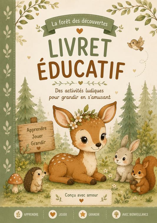 Mon livret d’activités personnalisé | Livre éducatif à scratch