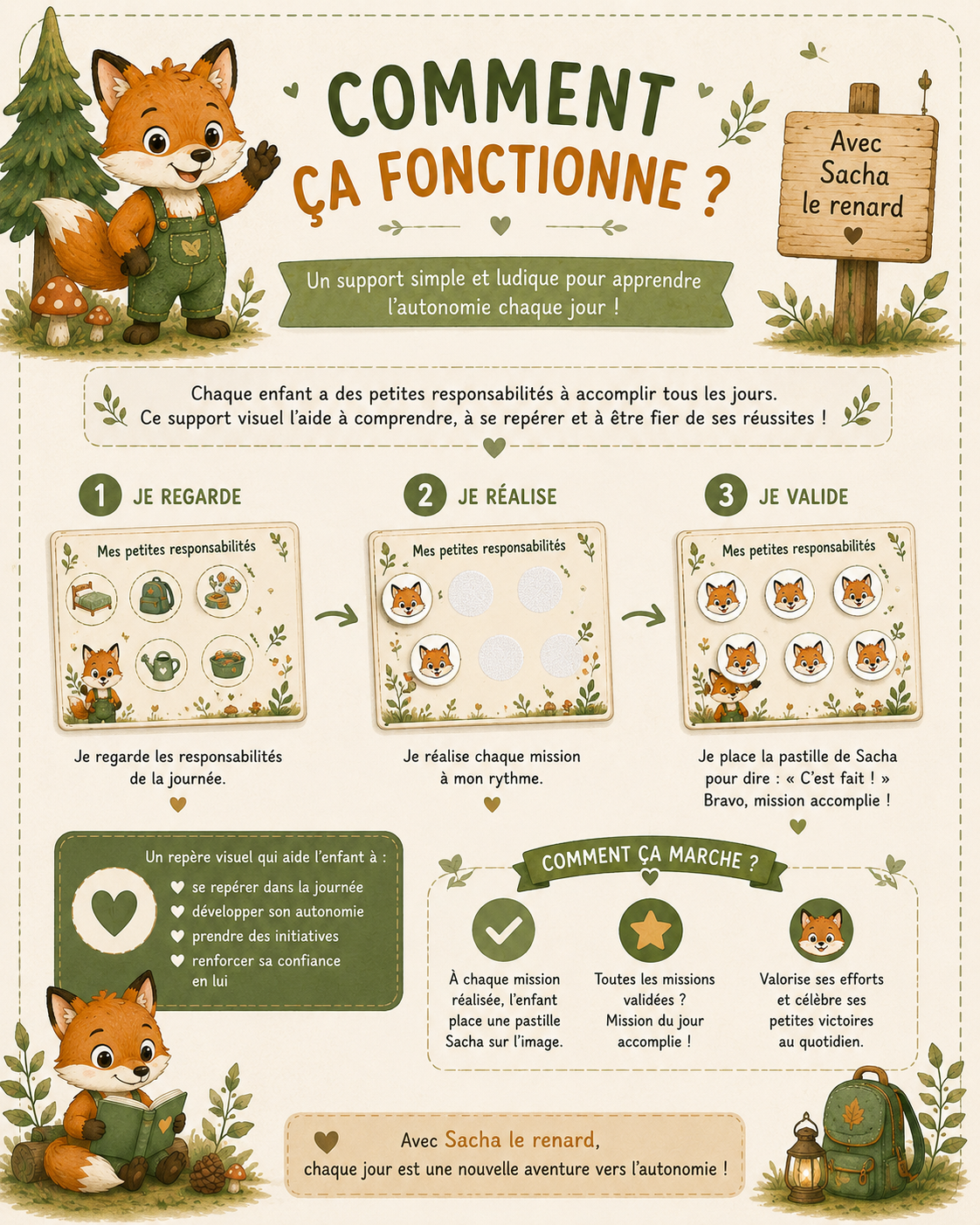 Mes petites responsabilités | Tableau éducatif à scratch